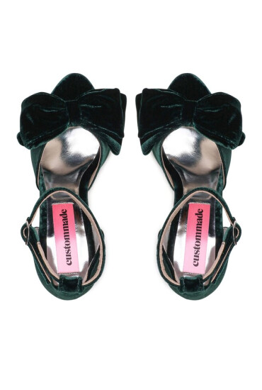 Custommade Сандали Marita Velvet 998620031 Зелен - Mera.bg