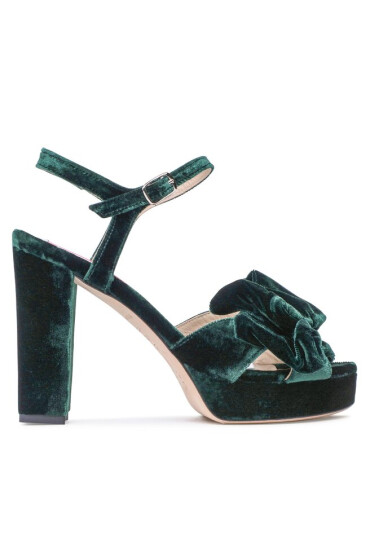 Custommade Сандали Melody Velvet 999620045 Posy Green 336 - Mera.bg