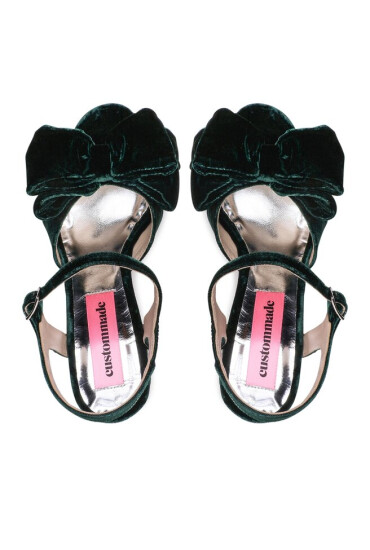 Custommade Сандали Melody Velvet 999620045 Posy Green 336 - Mera.bg