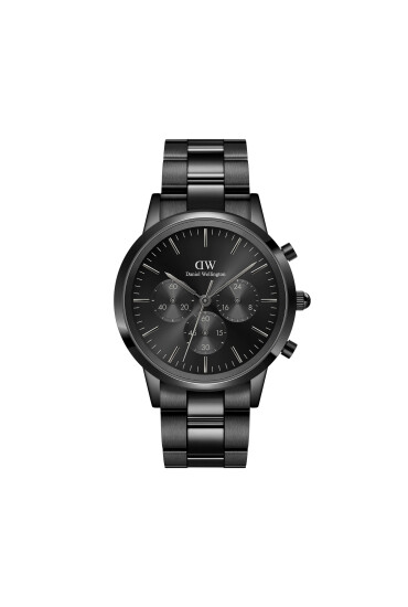 Daniel Wellington Часовник Iconic Chronograph Link Onyx DW00100642 Черен - Mera.bg