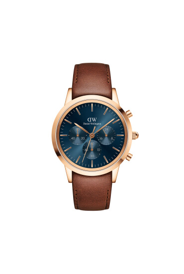 Daniel Wellington Часовник Iconic Chronograph St Mawes Arctic DW00100639 Кафяв - Mera.bg