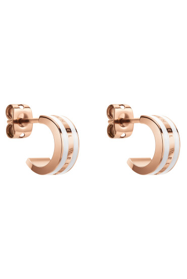 Daniel Wellington Обици Emalie DW00400148 Позлатено с розово злато - Mera.bg