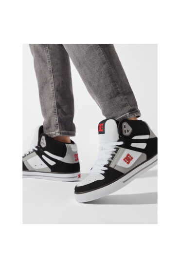 DC Сникърси Pure High-Top Wc ADYS400043 Black/White/Red (Xkwr) - Mera.bg