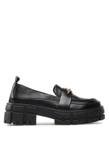 DeeZee лоуфъри с дебела подметка 8711-2 Black - Mera.bg
