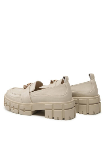 DeeZee лоуфъри с дебела подметка 8711-2 Beige - Mera.bg