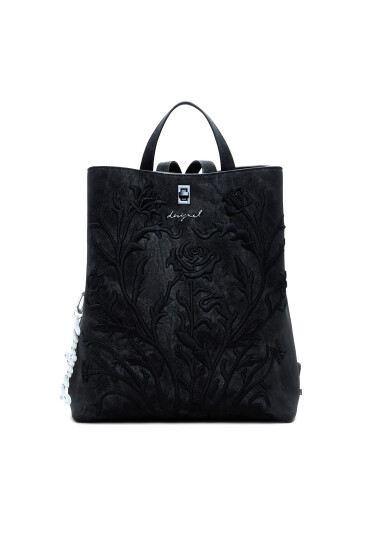 Desigual Дамска чанта Romeo Floral Total B 25WAKP06 Черен - Mera.bg