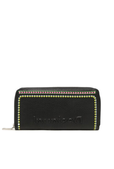 Desigual Голям дамски портфейл 23SAYP12 Черен - Mera.bg