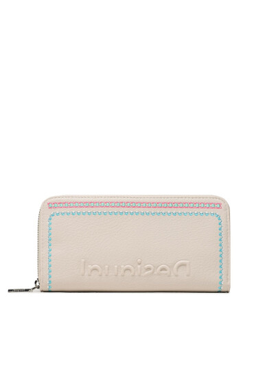 Desigual Голям дамски портфейл 23SAYP12 Бежов - Mera.bg