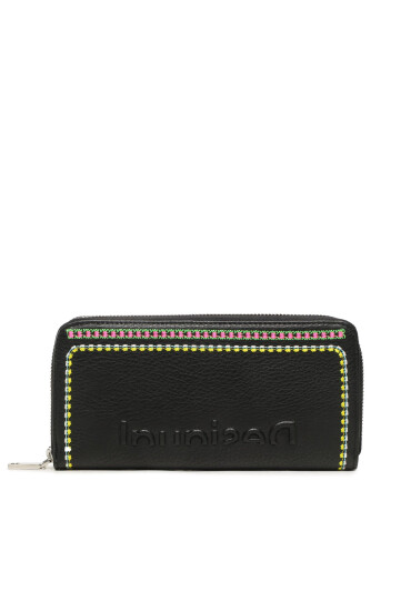 Desigual Голям дамски портфейл 23SAYP12 Черен - Mera.bg