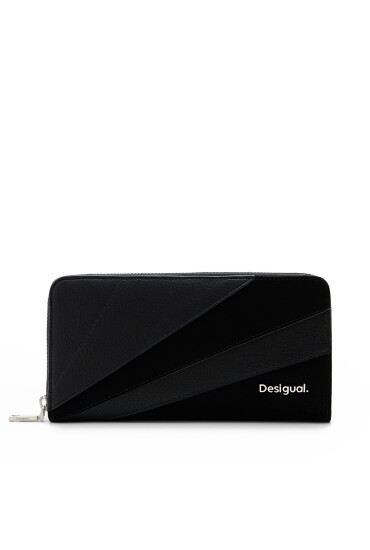 Desigual Голям дамски портфейл 24SAYP25 Черен - Mera.bg