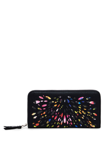 Desigual Голям дамски портфейл Blackwell 24WAYP09 Черен - Mera.bg