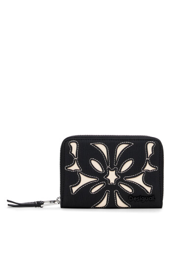 Desigual Малък дамски портфейл Sybilla Marisa 24WAYP08 Черен - Mera.bg
