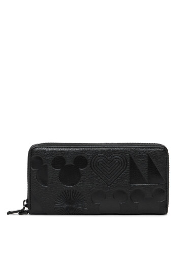 Desigual Портфейл All Mickey Fiona 24WAYP01 Черен - Mera.bg