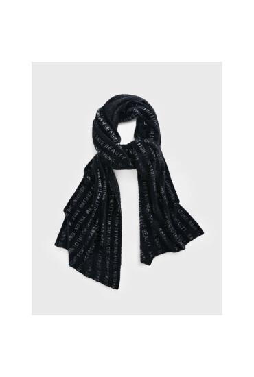 Desigual Зимен шал I Wonder 22WAIA35 Negro 2000 - Mera.bg