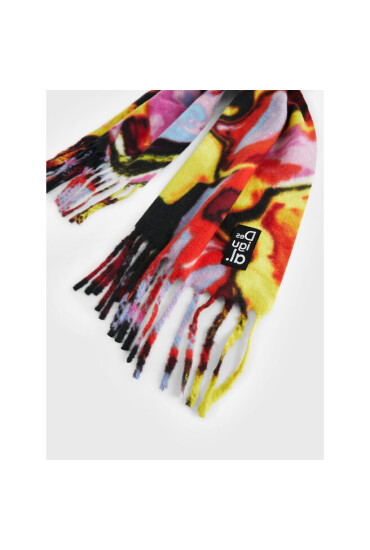 Desigual Зимен шал Inca Cork 22WAIA32 Golden Haze 8001 - Mera.bg