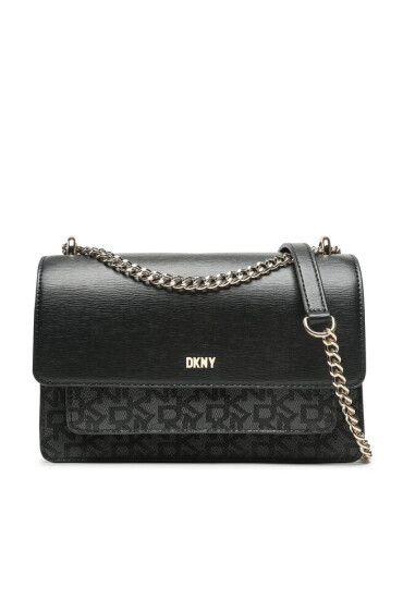 DKNY Дамска чанта Bryant Chain Flap Cb R24EJA90 Bk Logo/Bk XLB - Mera.bg