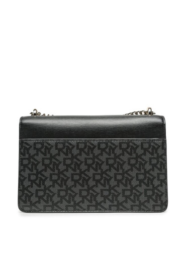 DKNY Дамска чанта Bryant Chain Flap Cb R24EJA90 Bk Logo/Bk XLB - Mera.bg