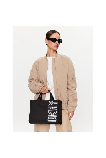 DKNY Дамска чанта Noa Md Tote R31AGX21 Black/Silver BSV - Mera.bg