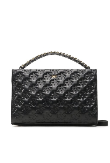DKNY Дамска чанта Carissa Satchel R31DBW85 Blk/Gold BGD - Mera.bg