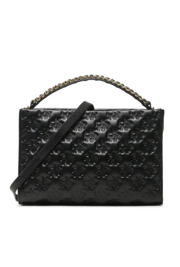 DKNY Дамска чанта Carissa Satchel R31DBW85 Blk/Gold BGD - Mera.bg