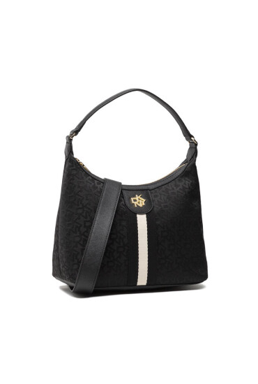 DKNY Дамска чанта Carol Md Pouchettte R14HFQ12 Bk Logo/Bk XLB - Mera.bg