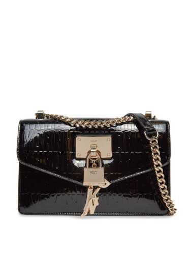 DKNY Дамска чанта Elissa Sm Flap Shoul R333XC81 Blk/Gold BGD - Mera.bg