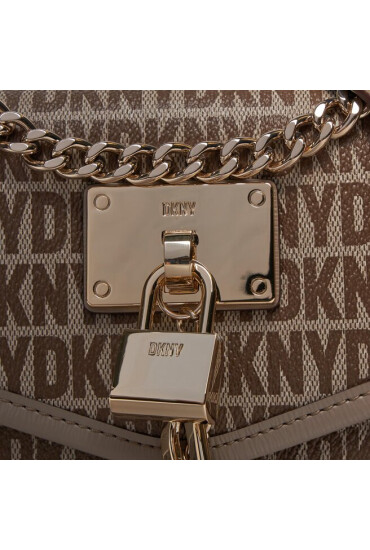 DKNY Дамска чанта Elissa Sm Flap Shoul R3432C81 Кафяв - Mera.bg
