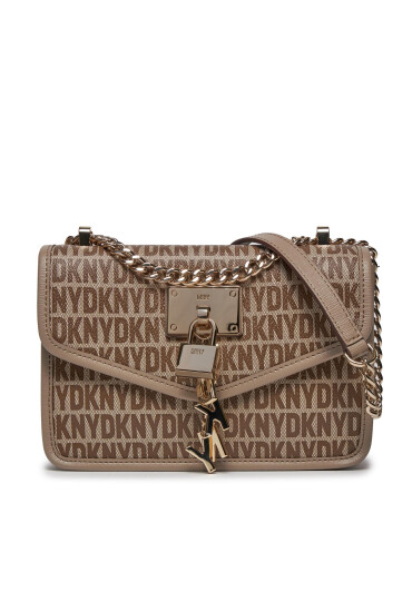 DKNY Дамска чанта Elissa Sm Flap Shoul R3432C81 Кафяв - Mera.bg