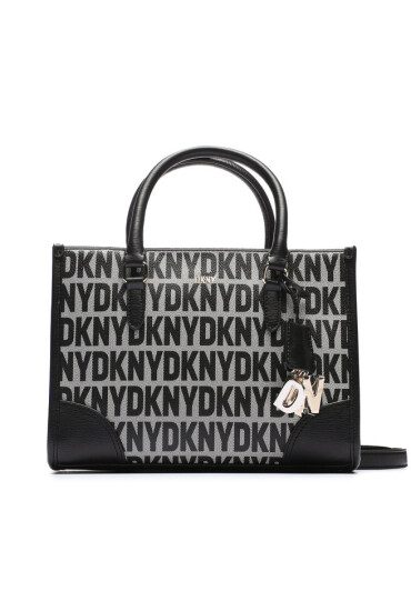 DKNY Дамска чанта Perri Box Satchel R33DYY94 Bk Logo-Bk XLB - Mera.bg