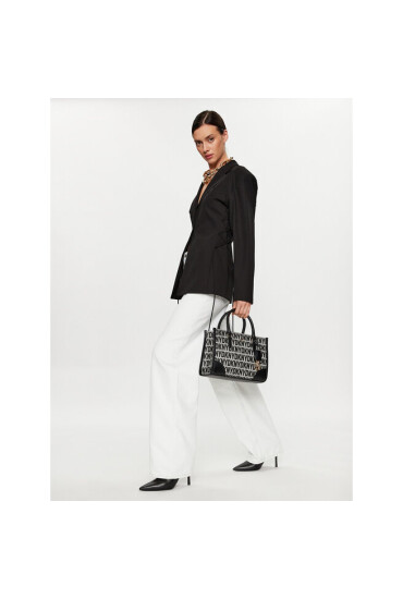 DKNY Дамска чанта Perri Box Satchel R33DYY94 Bk Logo-Bk XLB - Mera.bg