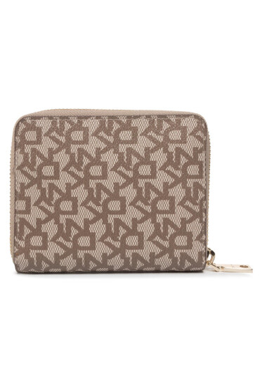 DKNY Голям дамски портфейл Bryant Sm Zip Aroun R831J656 Бежов - Mera.bg