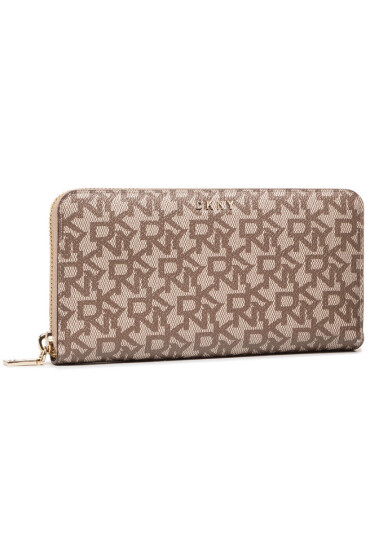 DKNY Голям дамски портфейл Bryant-New Zip Arou R831J658 Бежов - Mera.bg