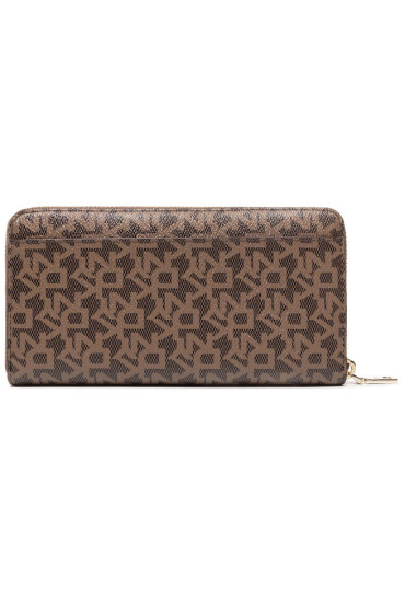 DKNY Голям дамски портфейл Bryant New Zip Around R831J658 Кафяв - Mera.bg