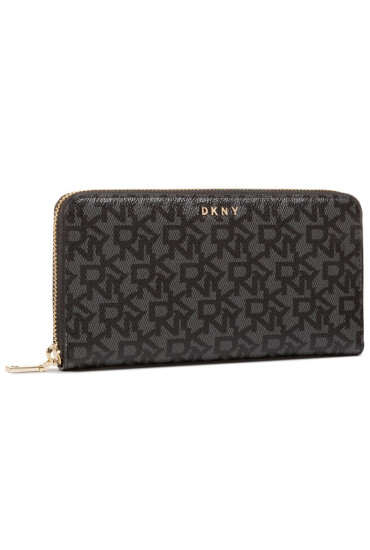 DKNY Голям дамски портфейл Bryant-New Zip Arou R831J658 Черен - Mera.bg