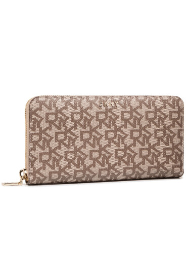 DKNY Голям дамски портфейл Bryant-New Zip Arou R831J658 Бежов - Mera.bg