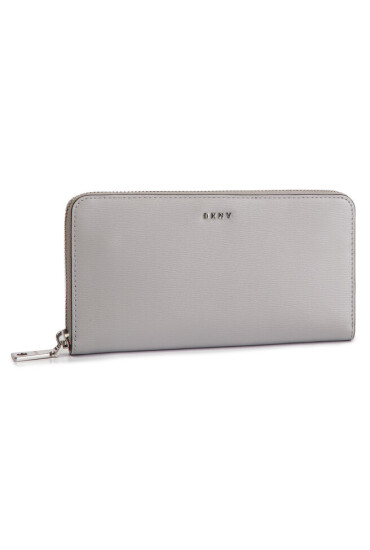 DKNY Голям дамски портфейл Bryant New Zip Around R8313658 Grey Melange GRG - Mera.bg
