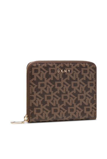 DKNY Голям дамски портфейл Bryant - Sm Zip Aroun R831J656 Кафяв - Mera.bg