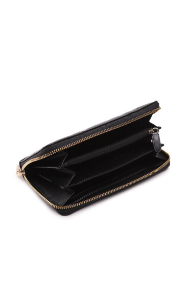 DKNY Голям дамски портфейл Madison Lg Zip Aroun R31QBX19 Blk/Gold BGD - Mera.bg