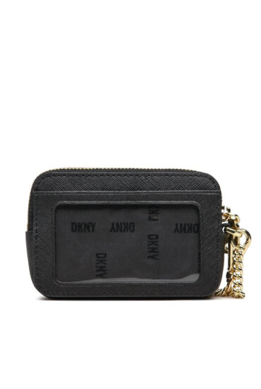 DKNY Калъф за кредитни карти Sidney Za Card Pouch R23Z1U37 Blk/Gold - Mera.bg