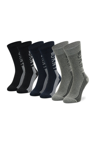 DKNY Комплект 3 чифта дълги чорапи мъжки Gem S5_6216T_DKY Black/Grey Marl/Navy - Mera.bg