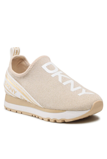 DKNY Сникърси Jay-Slip On Snake K1254231 Met Knit/Elas Platino/Wt UP6 - Mera.bg