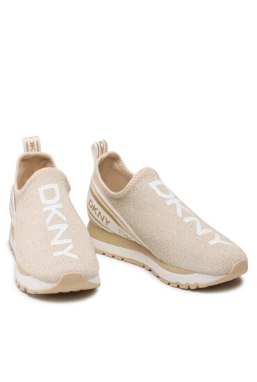 DKNY Сникърси Jay-Slip On Snake K1254231 Met Knit/Elas Platino/Wt UP6 - Mera.bg