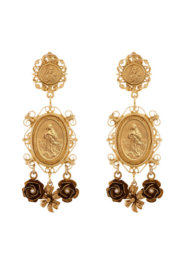 Dolce&Gabbana Обеци с клипс WEG6M1 W0001 Златист - Mera.bg
