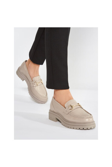 Dune London лоуфъри с дебела подметка Gallagh 491 0076509230001491 Cream - Mera.bg