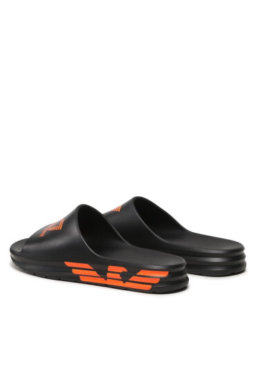 EA7 Emporio Armani Чехли BP008 XK337 M538 Black/Orange Fluo - Mera.bg