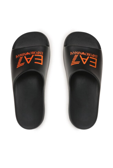 EA7 Emporio Armani Чехли BP008 XK337 M538 Black/Orange Fluo - Mera.bg