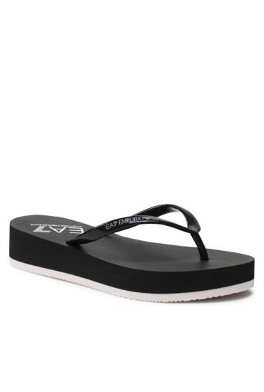EA7 Emporio Armani Джапанки XFQ013 XK085 A120 Black/White - Mera.bg