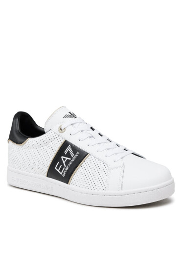 EA7 Emporio Armani Сникърси X8X102 XK258 Q678 White/Black/Gold - Mera.bg