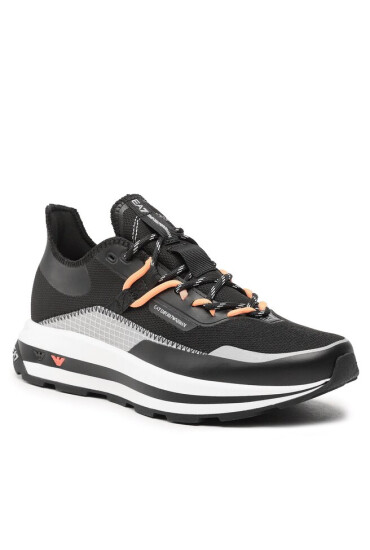 EA7 Emporio Armani Сникърси X8X145 XK336 S499 Blk/Slv/Orange Fluo - Mera.bg