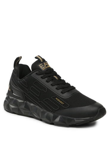 EA7 Emporio Armani Сникърси X8X154 XK357 M701 Triple Black+Gold - Mera.bg